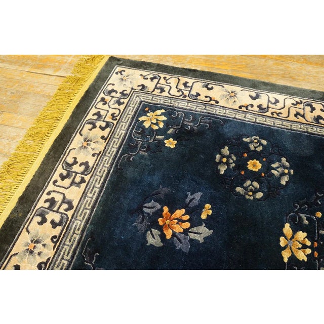 Vintage Chinese Silk Rug For Sale - Image 10 of 12