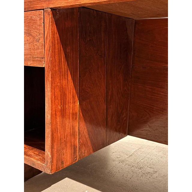 Vintage PJ-BU-02-A Pigeonhole Desk by Pierre Jeanneret, 1950s For Sale - Image 13 of 16