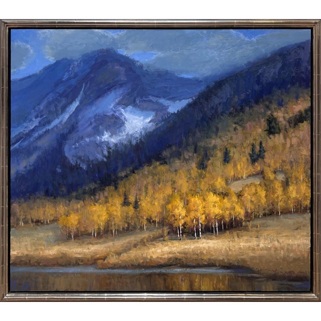 Music on the Mountain by Seth Winegar | Oil on Board Aspen Mountain Landscape For Sale