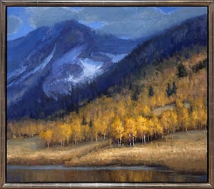 Music on the Mountain by Seth Winegar | Oil on Board Aspen Mountain Landscape