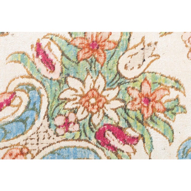 Exquisite 19th-Century European Silk Table Carpet For Sale - Image 9 of 10