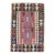 REd Brown Colorful Small Vintage Turkish Kilim Rug For Sale