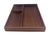 Mid-Century Modern 1960s Danish Teak Wood Vide Poche Desk or Vanity Partitioned Tray For Sale - Image 3 of 11