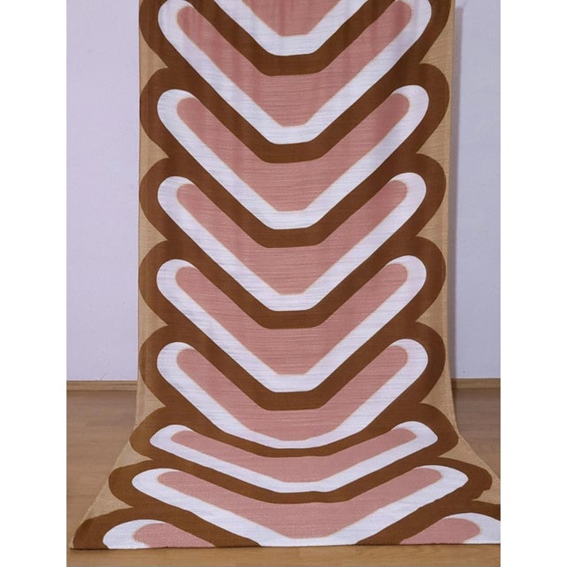 Bauhaus Mid-Century Curtain Panels from Colnova, Germany, 1970s, Set of 2 For Sale - Image 3 of 7