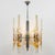 1970s 1970s Murano Large Glass Tubular Chandelier in Clear and Amber For Sale - Image 5 of 6