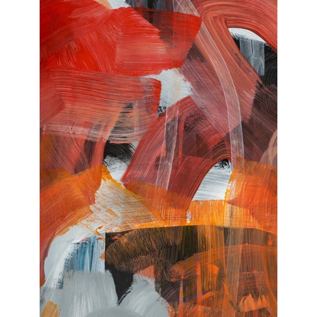 Good Mood, Acrylic on Paper, Framed For Sale - Image 6 of 11