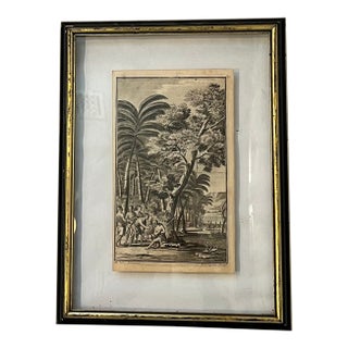 Print of Commander De Graauw From 1726 by F. Valentijn, Double Sided Glass Frame For Sale