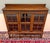 Antique English Jacobean Bookcase Bookshelf Cabinet Triple Glass Door Oak C1930s For Sale - Image 17 of 18