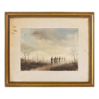 Albano Neves e Sousa, Landscape, 1966, Watercolor For Sale