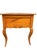 Antique French Provincial writing desk featuring elegant cabriole legs, a scalloped apron, and two side drawers fitted...