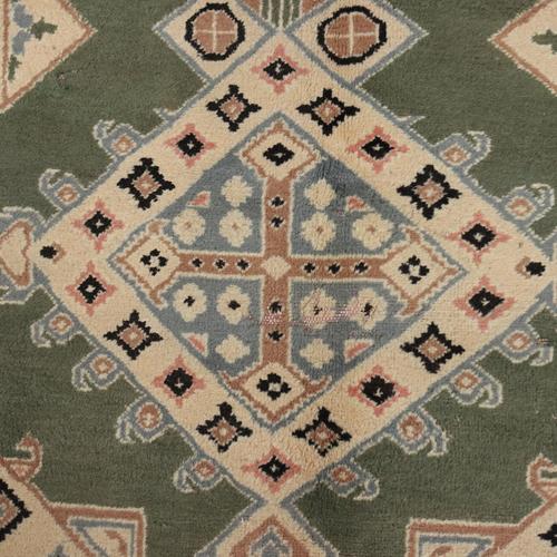 Indian Tappeto Kashmir Rug in Wool For Sale - Image 4 of 9