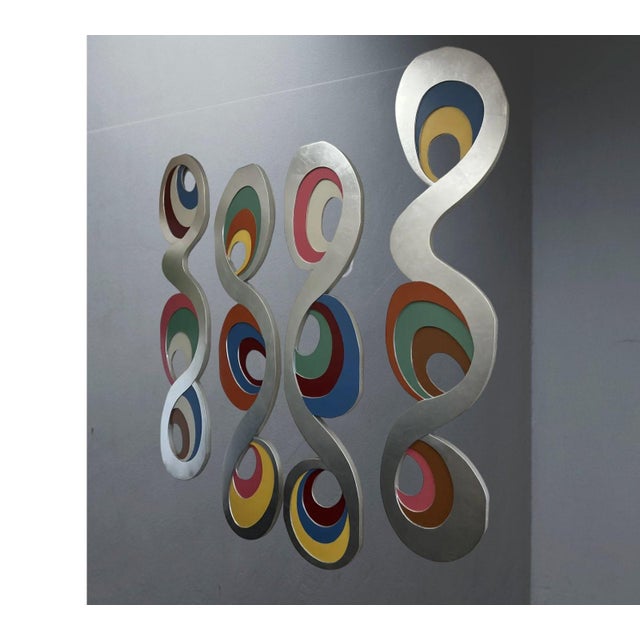 Wood Italian Postmodern Memphis-Style Wall Sculpture, 1980s For Sale - Image 7 of 13
