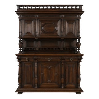 Renaissance Style Walnut Sideboard For Sale