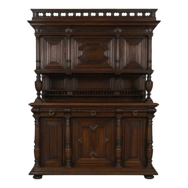 Renaissance Style Walnut Sideboard For Sale