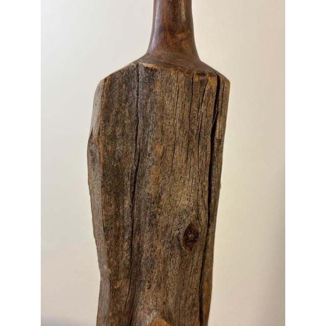 Vintage Organic Modern Sculptural Wood Vase, 1970s For Sale - Image 10 of 10