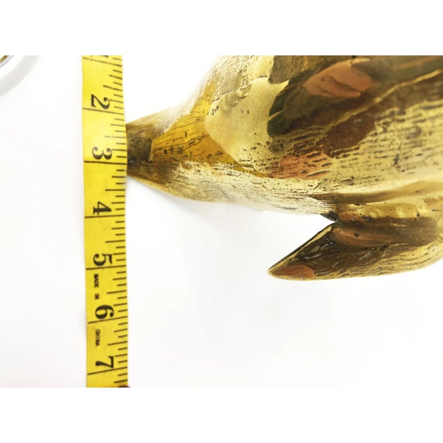 Metal Vintage Brass Penguin Figurine For Sale - Image 7 of 7