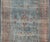 Blue Background Antique Persian Mohajerah Rug With Salmon, Blue, Green, and Red For Sale In Atlanta - Image 6 of 15