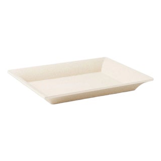 AERIN Faux Shagreen Small Tray, Cream For Sale