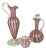 Venetian Murano Art Glass Zanfirico Latticino Aventurine Collection For Sale