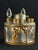 Gold French Neo-Empire Ormolu Perfume Set with Bottles from Arys Paris Fox-Trot, 1890s, Set of 5 For Sale - Image 8 of 12