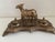 Atypical Writing Desk Set with Double Inkwells in Patinated Gilt Metal, 1890s-1910s For Sale - Image 16 of 16