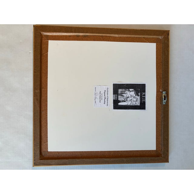 Abstract Peter Keil Abstract Nude Portrait Painting, Framed For Sale - Image 3 of 5