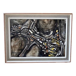 R. Rodenghi, Abstract Relief Painting, 1968, Mixed Media For Sale