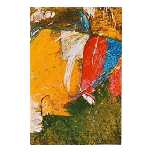 Gianni Dova, Cascata, 1991, Color Screen Print For Sale