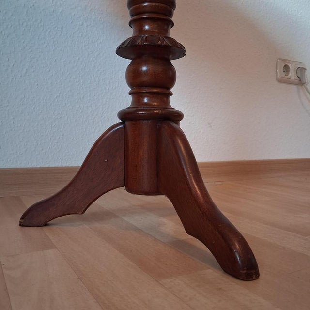 Antique Biedermeier Mahogany Sewing Table, 1850s For Sale - Image 13 of 14