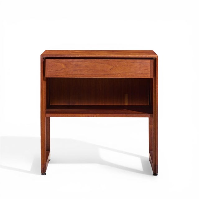 Wood Jens Risom Mid Century Nightstands - Pair For Sale - Image 7 of 11