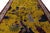 Antique Chinese Art Deco "Peking" Gold Wool Area Rug Garden Motif (1920s) For Sale - Image 11 of 12