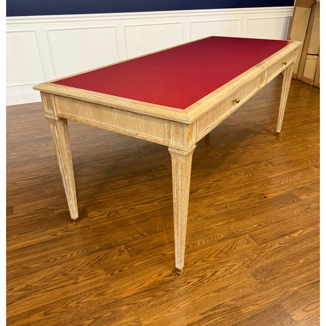 White Oak Writing Desk by Highland House For Sale - Image 8 of 16