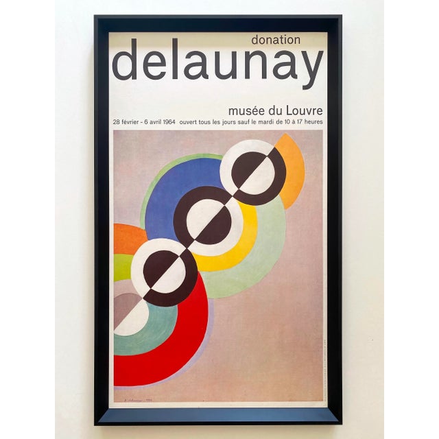 Sonia Delaunay Vintage 1964 Mid Century Modernist Lithograph