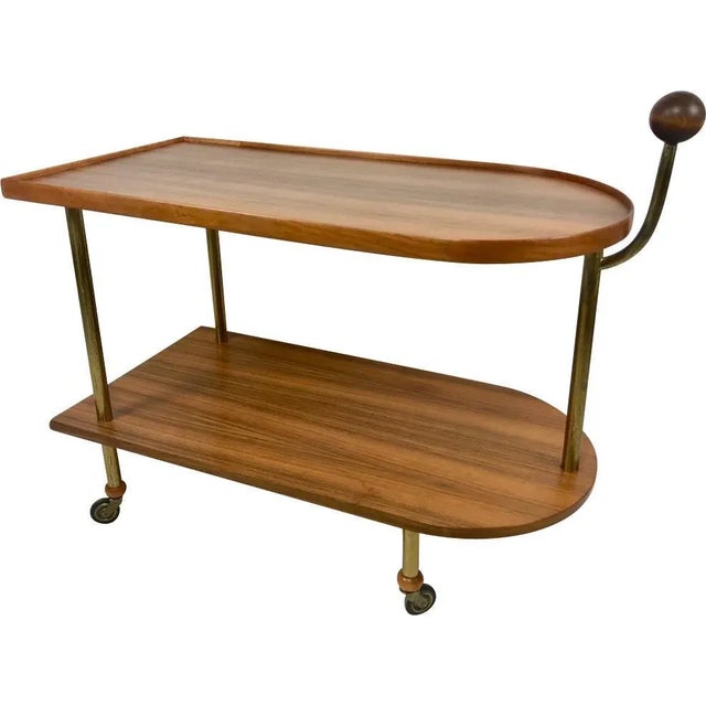 Art Deco Walnut Trolley Bar, 1930s For Sale - Image 11 of 11