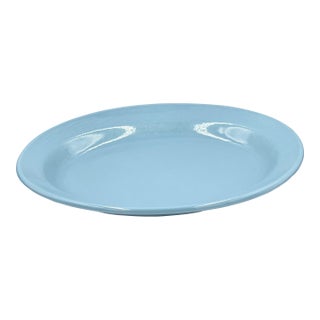 1930s Metlox Poppytrail "Early California" Pottery 200 Series Deep Serving Platter For Sale
