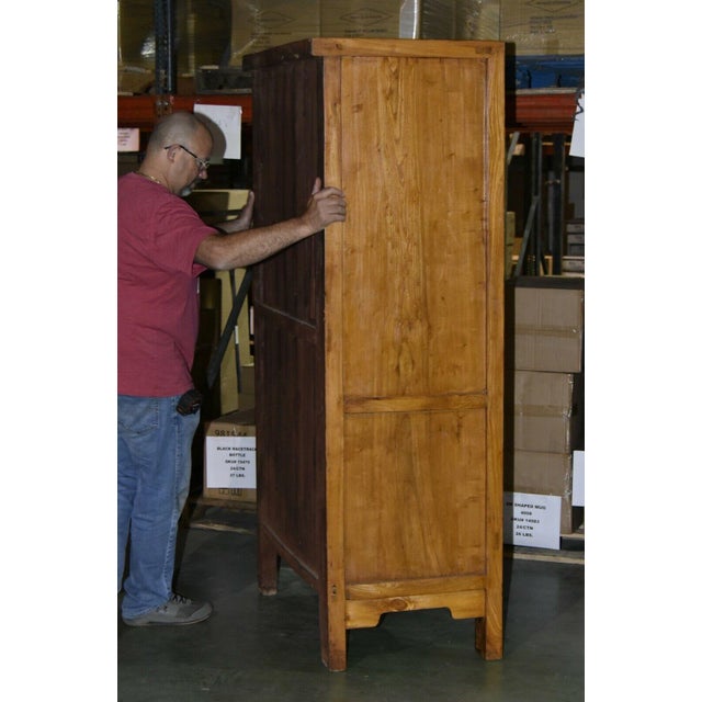 19th Century Ming Style Chinese Cabinets or Armoires - a Pair For Sale - Image 4 of 12