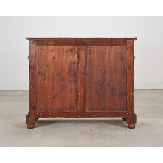 English Faux Bamboo Aesthetic Movement Marble Top Commode Dresser For Sale - Image 18 of 18