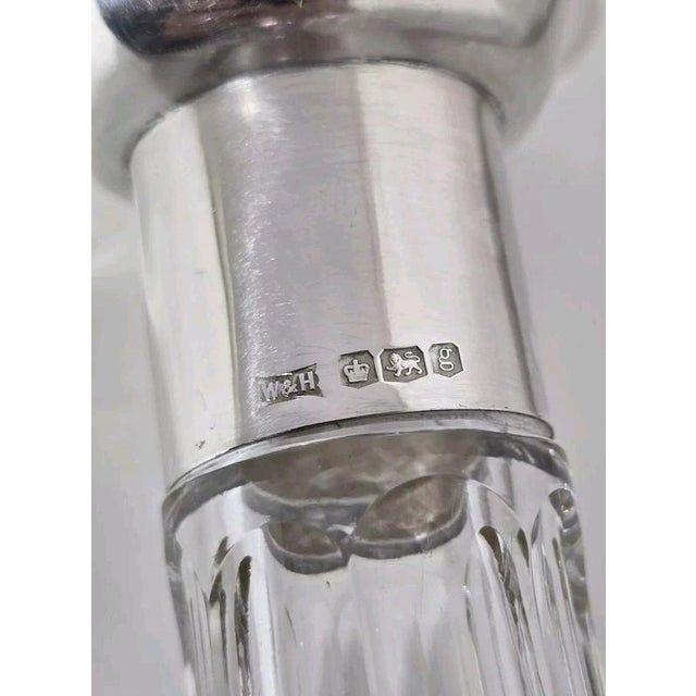 Antique Art Deco Glass Spirit Decanter from Walker & Hall, Sheffield, 1924 For Sale - Image 16 of 18