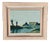 Bengt Hillgrund, Farm by the Lake, 1950s, Oil Painting on Canvas, Framed For Sale