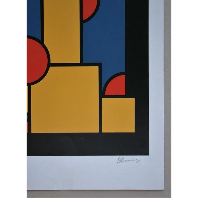 Paper Constructive Composition Screen Print by Dirk Koning, 1970 For Sale - Image 7 of 12