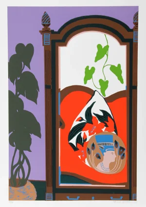 Hunt Slonem Serigraph - Armoire