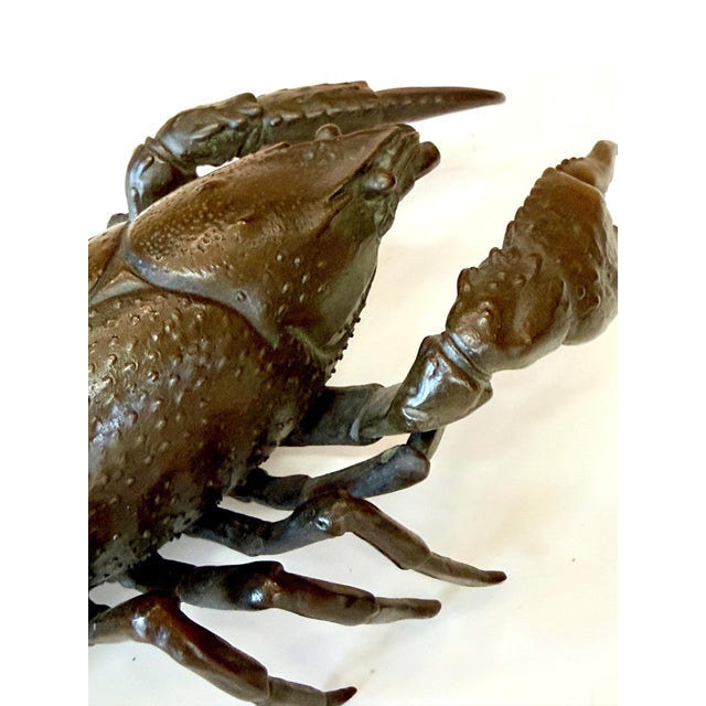 Large Japanese Bronze Lobster Okimono Meiji Period For Sale - Image 12 of 12