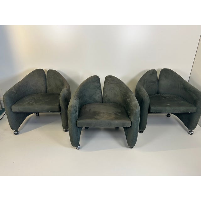 Mod. Pd 142 Armchairs by Eugenio Gerli for Tecno, 1970s, Set of 3 For Sale - Image 3 of 13