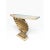 Late 20th Century Vintage Hollywood Regency Gilt Scallop Shell Pine & Plaster Console Table For Sale - Image 5 of 11
