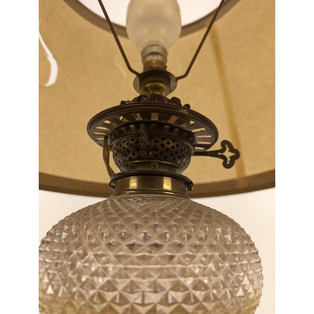 Vintage Oil Table Lamp For Sale - Image 5 of 9