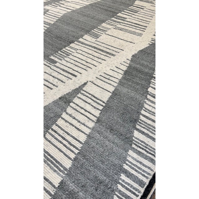 Modern Hand Made Rug For Sale - Image 9 of 10