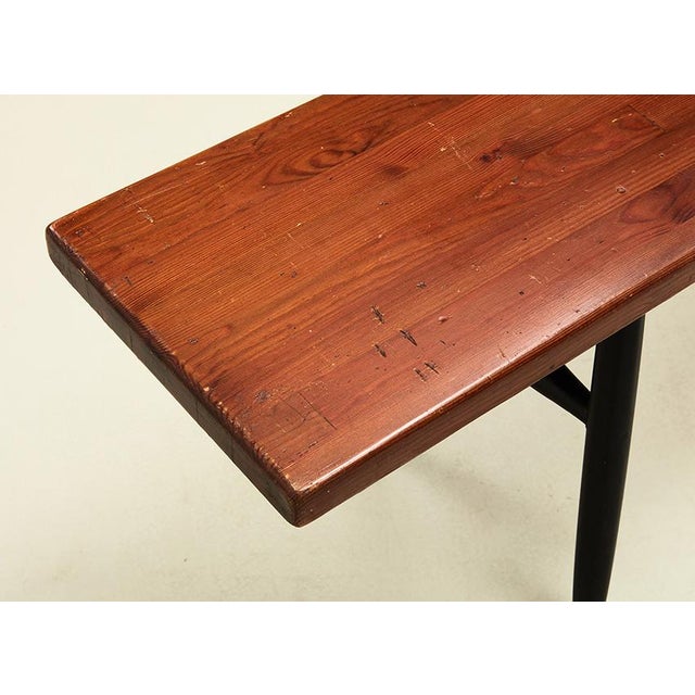 Wood Early Pirkka Bench by Ilmari Tapiovaara for Laukaan Puu Finland, 1950s For Sale - Image 7 of 10