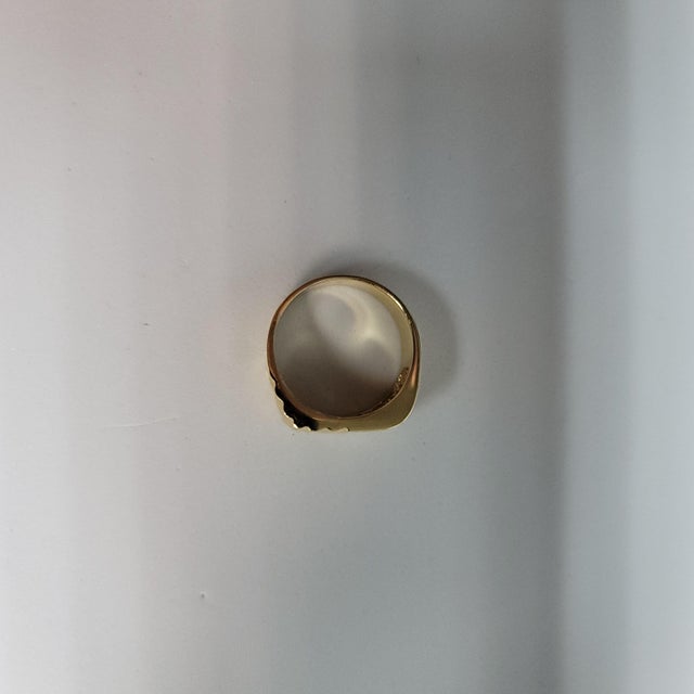 2020s Diagonal Baguette Diamond Wedding Band .33cttw 14k Yellow Gold, Size 4 For Sale - Image 5 of 5