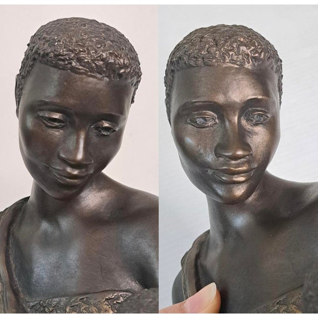 1997 Austin Productions “Treasured Moments” Mother and Child Sculpture by Alice Heath Riordan (Ecila) For Sale - Image 9 of 12