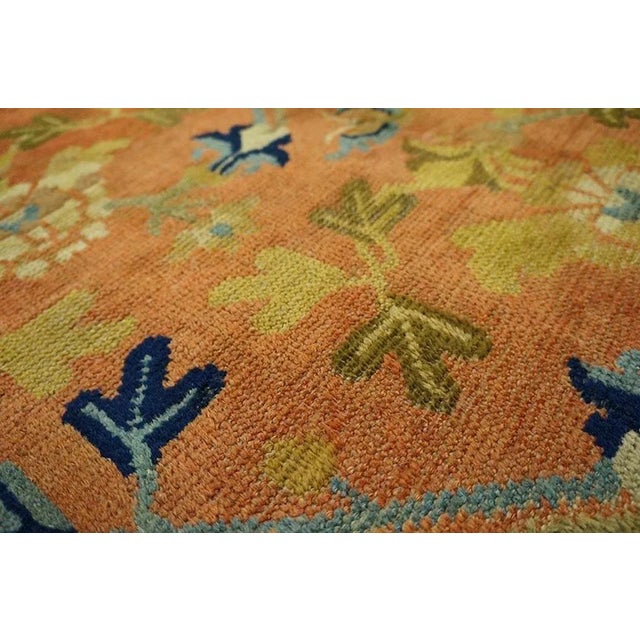 Brown Early 19th Century W. Ningxia Carpet ( 5'8'' x 6'10'' - 173 x 208 ) For Sale - Image 8 of 9